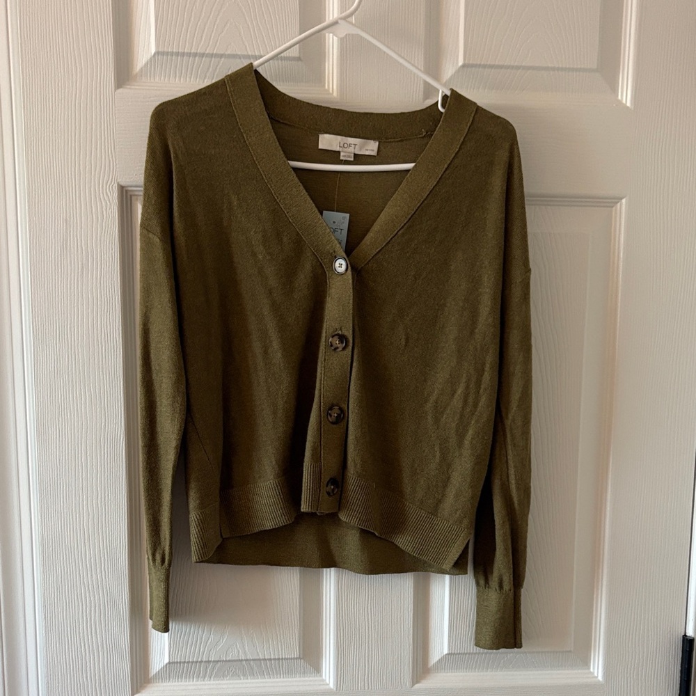 LOFT Green Women's Cardigan